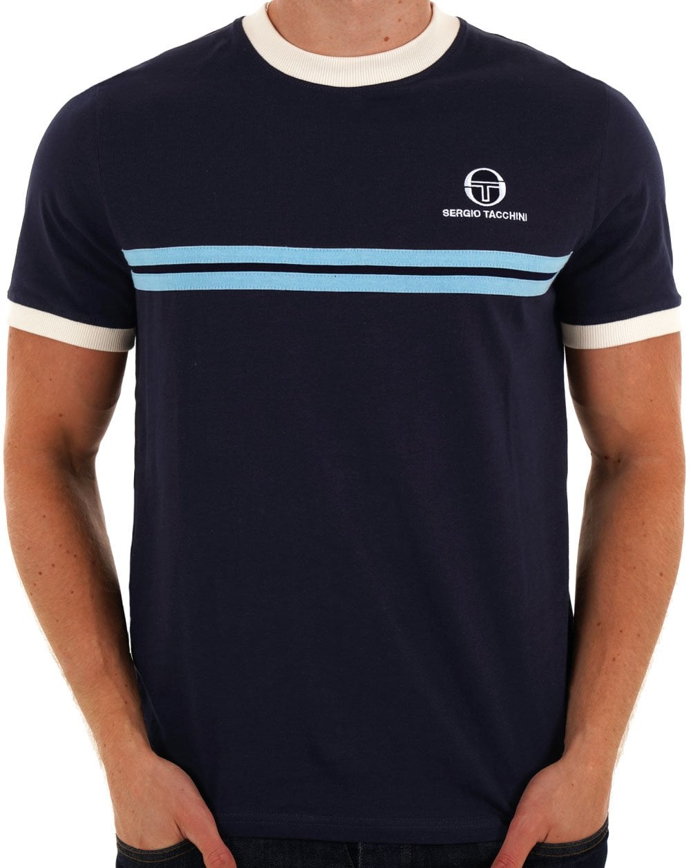 Sergio Tacchini Super MK2 T-Shirt Marineblau