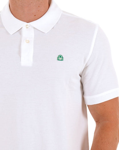 Benetton Poloshirt Weiß
