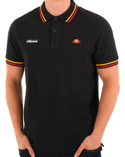 Ellesse – Doran – Poloshirt in Schwarz