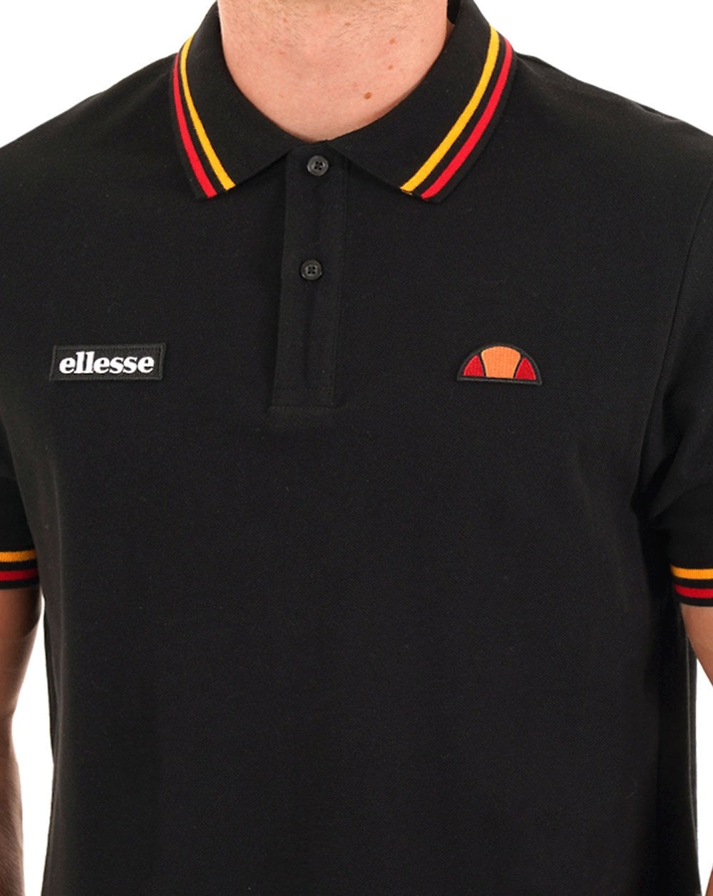 Ellesse – Doran – Poloshirt in Schwarz