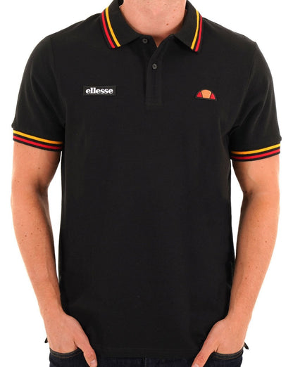 Ellesse – Doran – Poloshirt in Schwarz