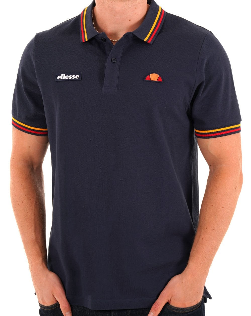 Ellesse – Doran – Poloshirt in Marineblau