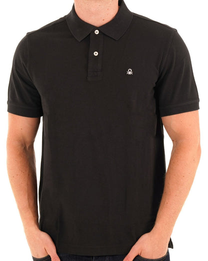 Benetton Poloshirt Schwarz