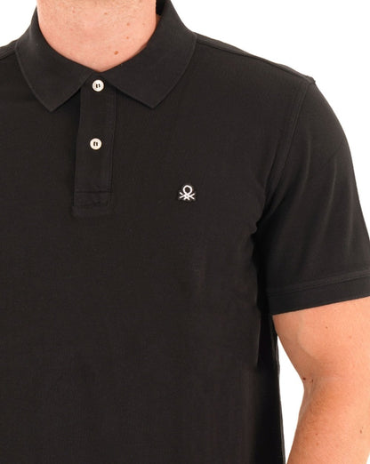 Benetton Poloshirt Schwarz