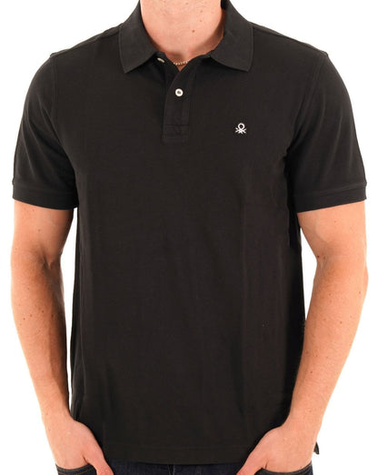 Benetton Poloshirt Schwarz