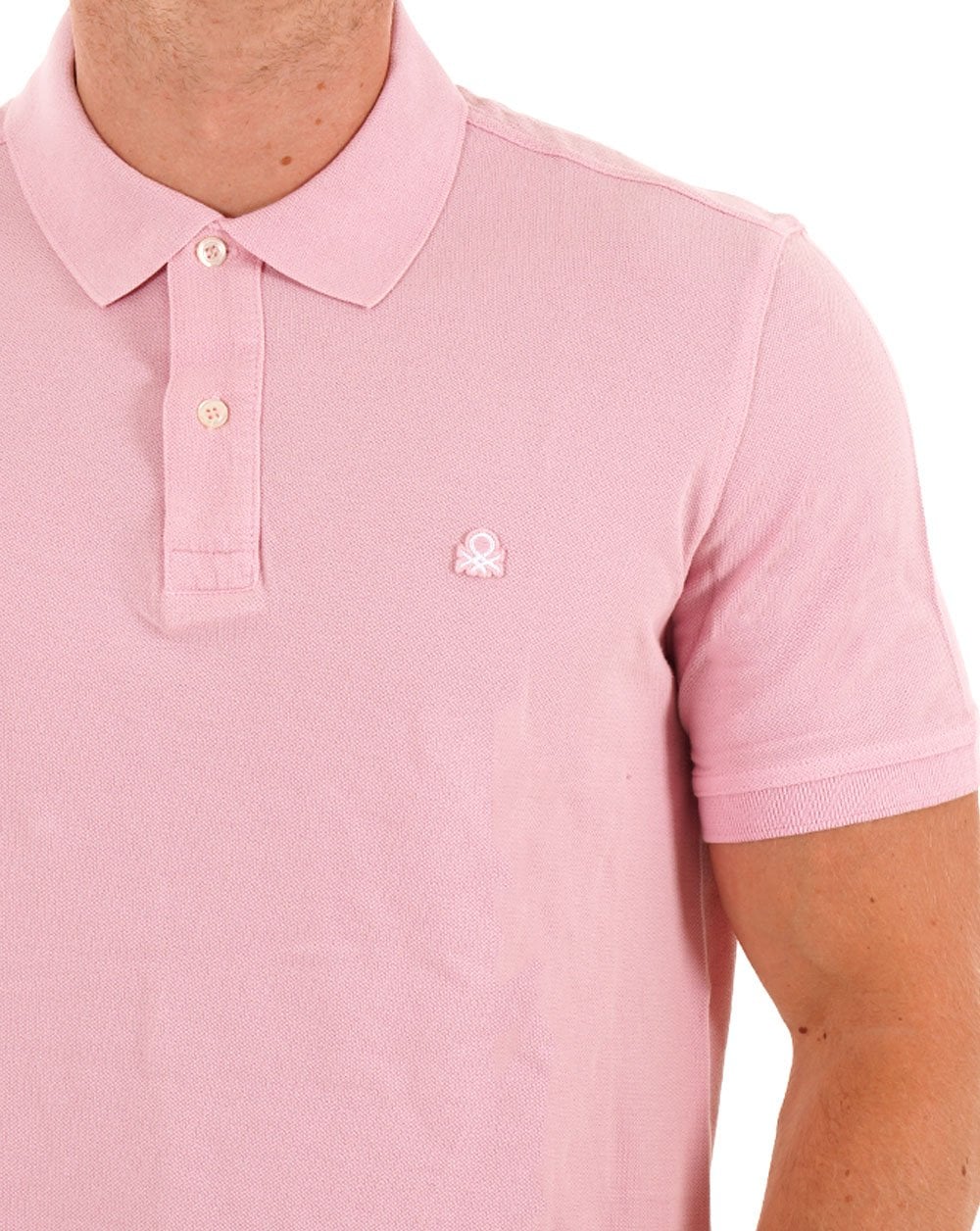 Benetton Poloshirt Hellrosa