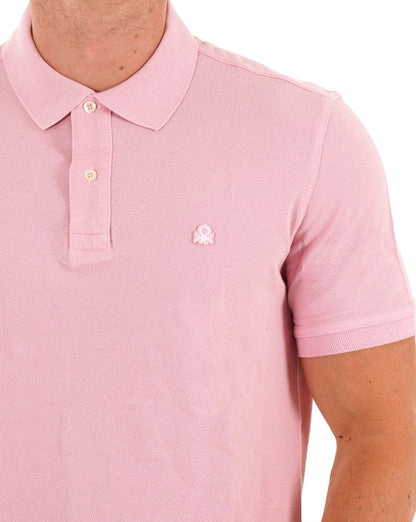 Benetton Poloshirt Hellrosa