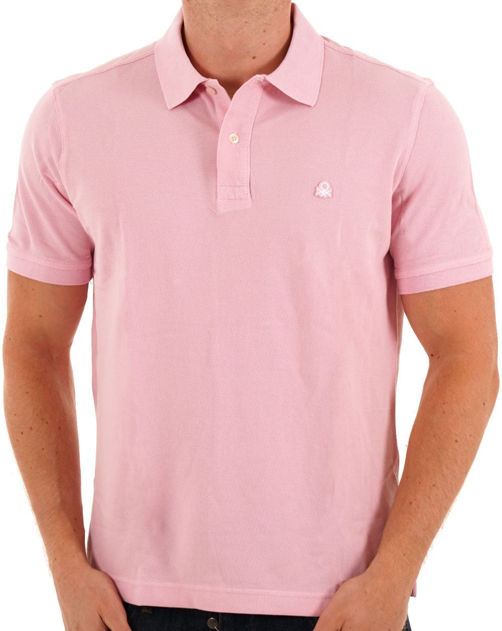 Benetton Poloshirt Hellrosa
