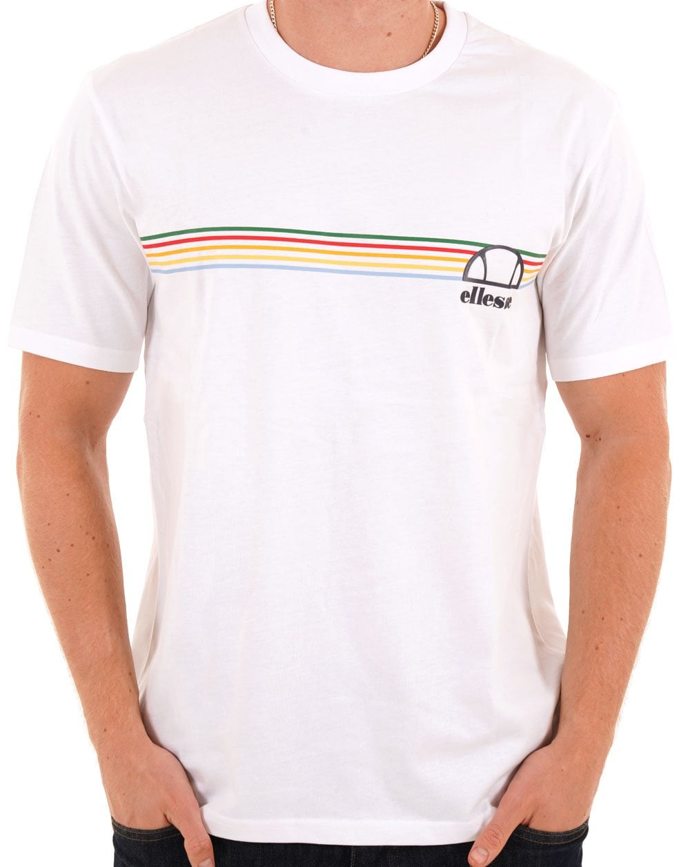Ellesse – Lental – T-Shirt in Weiß