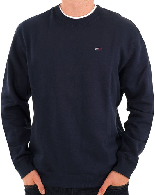Tommy Jeans Tommy Jeans Flag Crew Sweatshirt, Marineblau