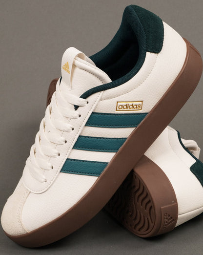 Adidas VL Court 3.0 Sneakers Weiß/Blaugrün/Gummi