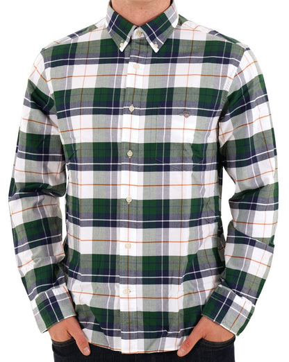 Gant Check Classic Oxford-Hemd Waldgrün
