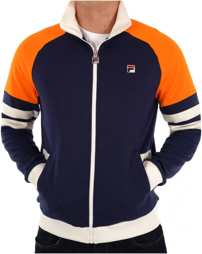 Fila Vintage Founder Trainingsjacke Marineblau/Orange
