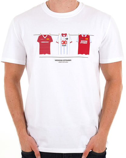 Weekend Offender West Ham Kits T-Shirt Weiß