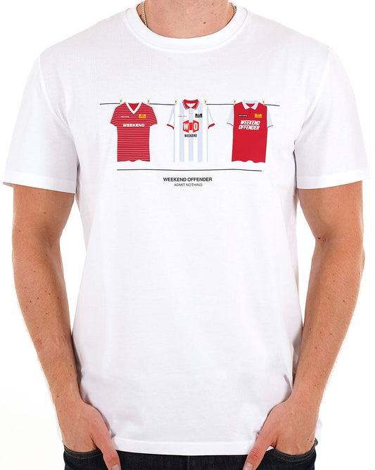 Weekend Offender Weekend Offender West Ham Kits T-Shirt Weiß