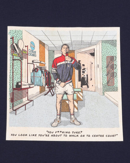 The Business Shop Scene T-Shirt Marineblau