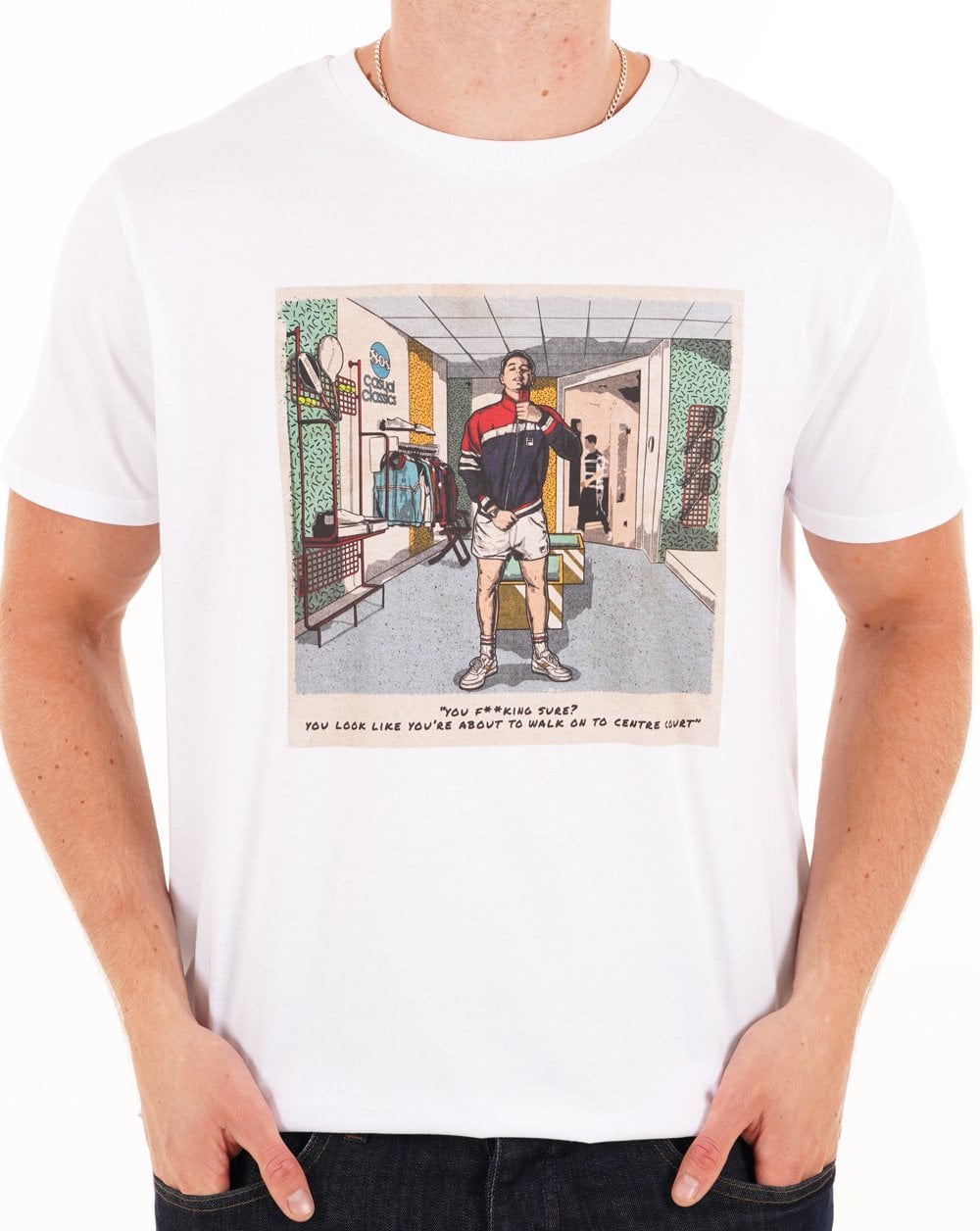 The Business Shop Scene T-Shirt Weiß