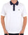 Lacoste Contrast Collar Polo Shirt White / Navy