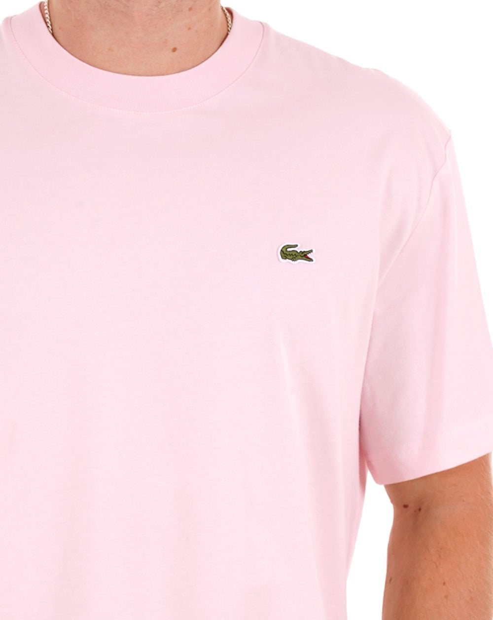 Lacoste – T-Shirt mit klassischer Passform und Flamingo-Print