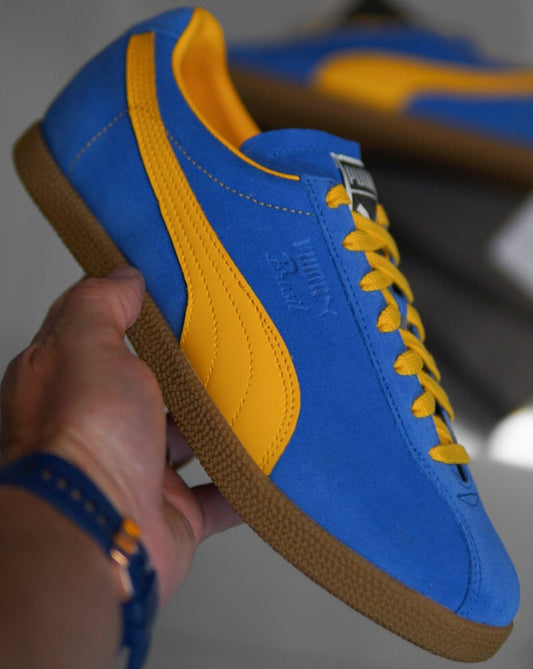 Puma Brasil Trainer Blau / Gelb