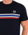 Sergio Tacchini chest stripe T-Shirt Navy