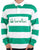Benetton Striped Rugby Shirt White/Green