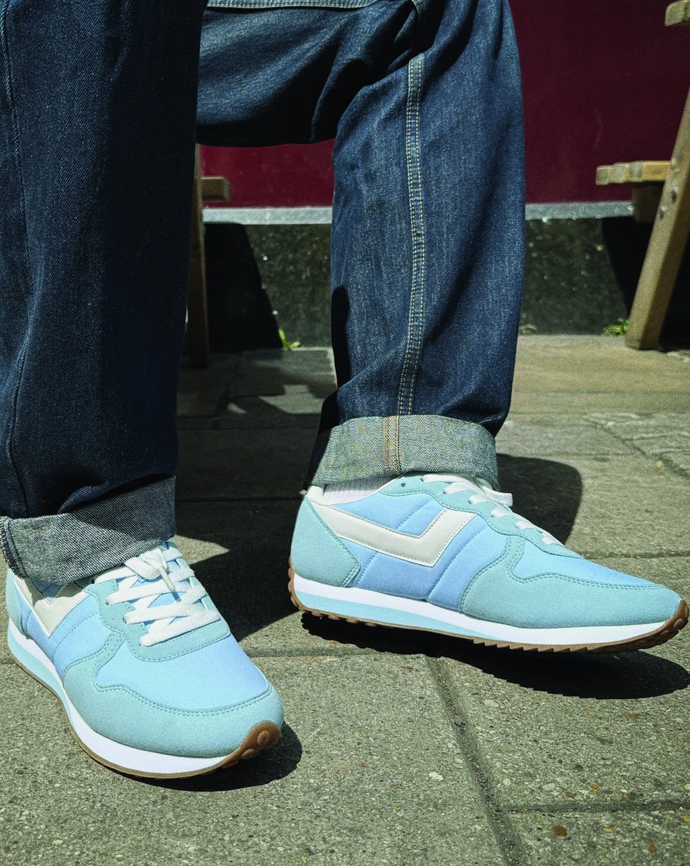 Pony Express Sneakers Himmelblau/Weiß