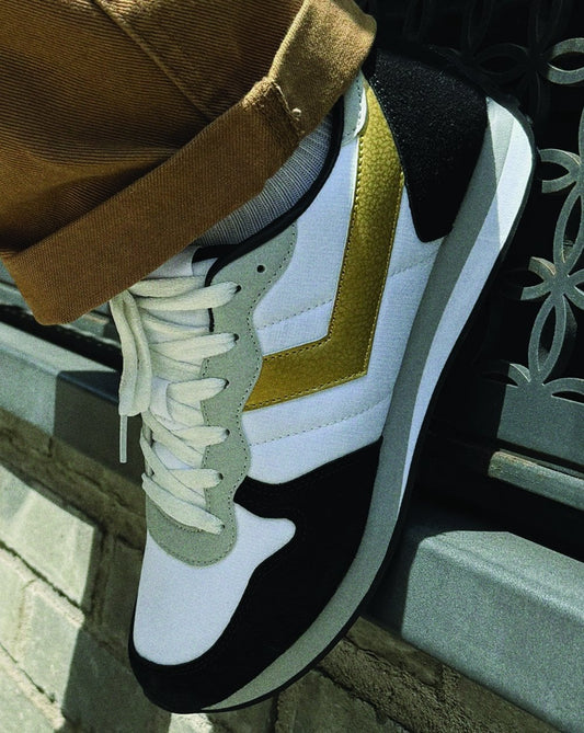 Pony Pony Express Sneakers Weiß/Schwarz/Gold