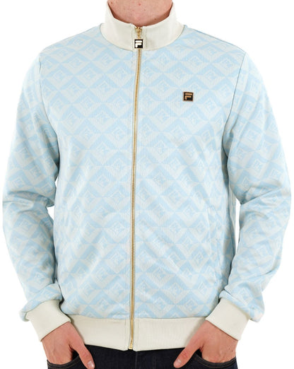 Fila Gold Hank Jacquard Trainingsjacke Blau