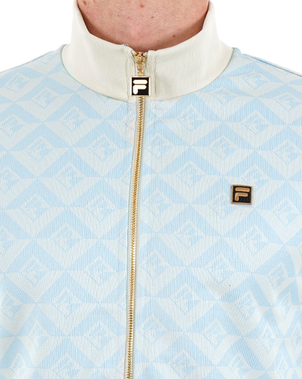 Fila Gold Hank Jacquard Trainingsjacke Blau