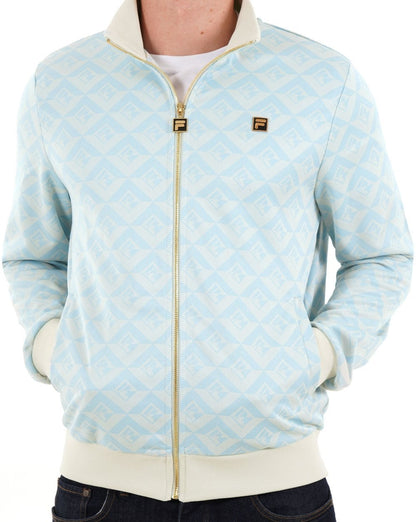 Fila Gold Hank Jacquard Trainingsjacke Blau