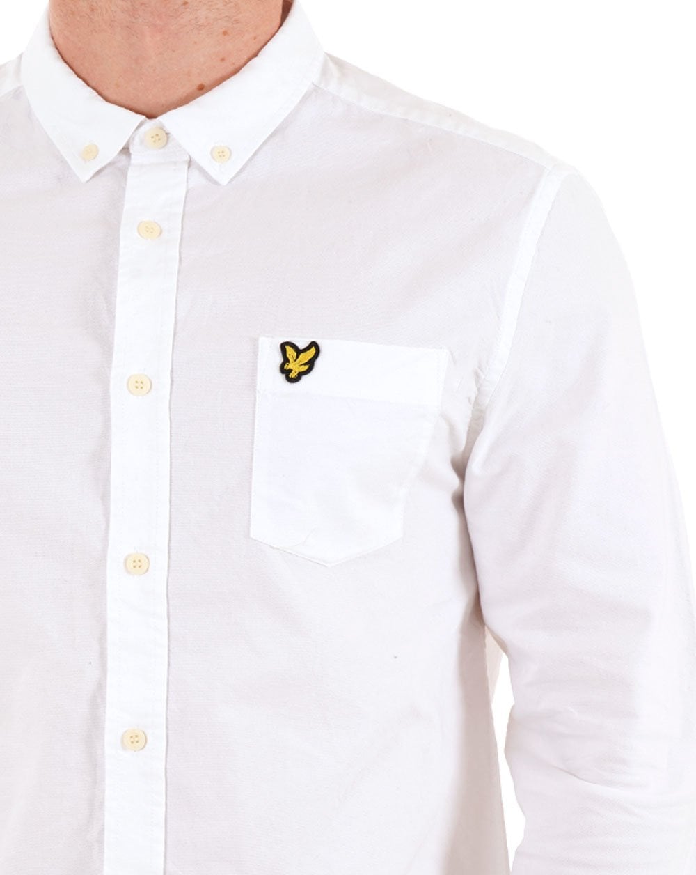 Lyle And Scott Slim Fit Popeline-Hemd Weiß