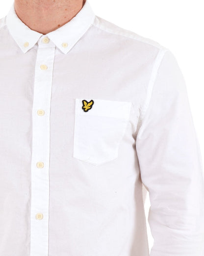 Lyle And Scott Slim Fit Popeline-Hemd Weiß