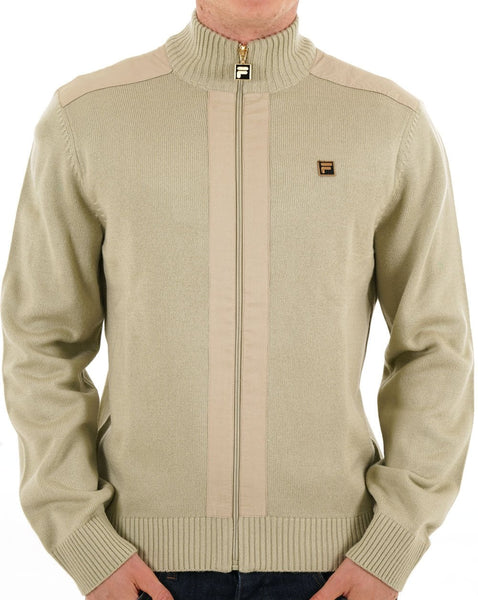 Fila Gold Zip Through Knit  Stone