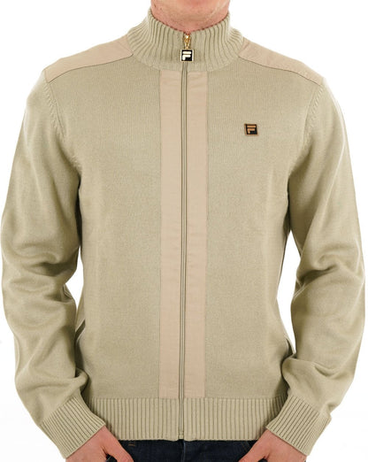 Fila Gold Zip Through Knit Stone