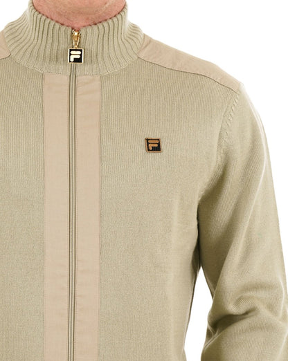 Fila Gold Zip Through Knit Stone