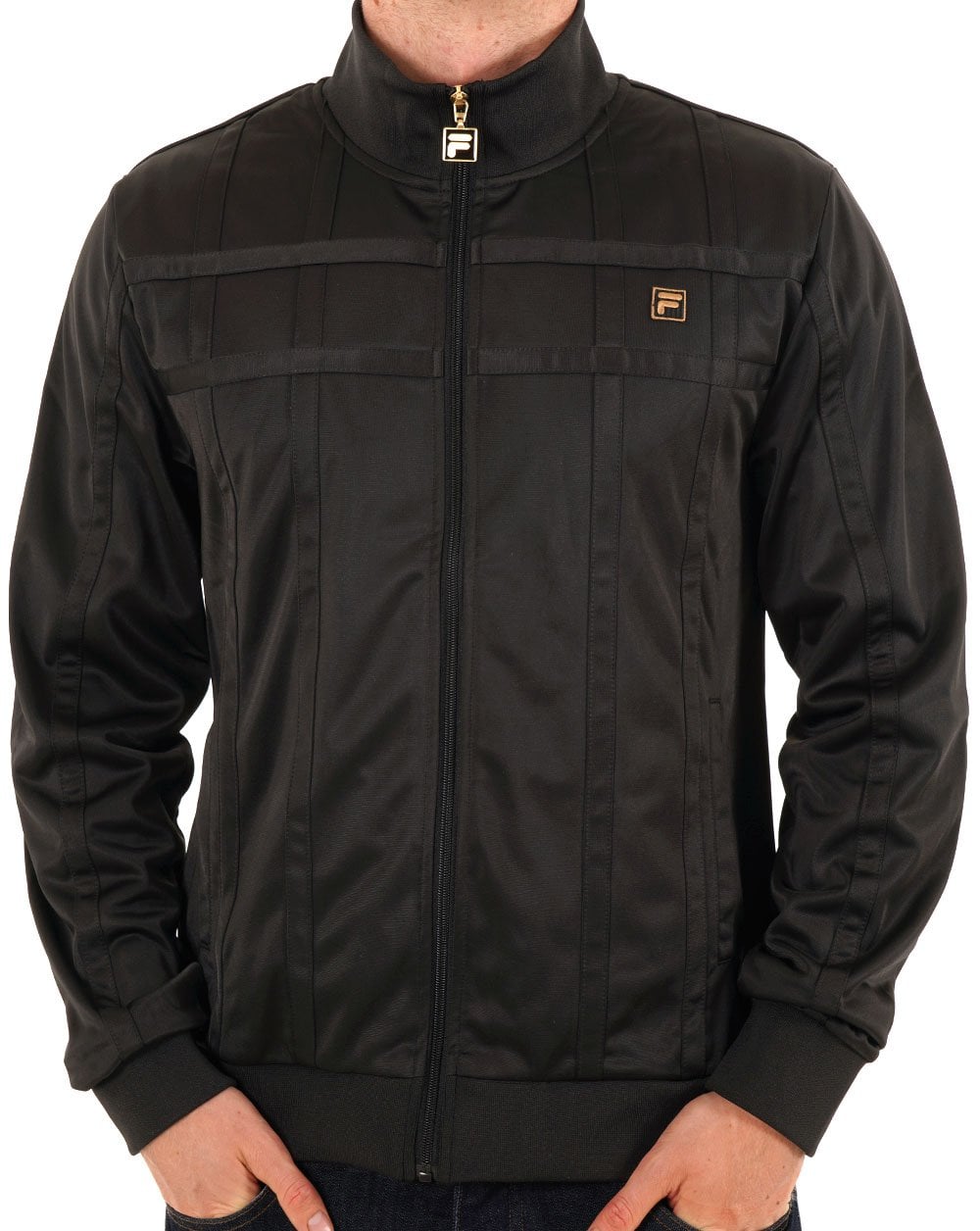 Fila Gold – Bode – Trainingsjacke in Schwarz