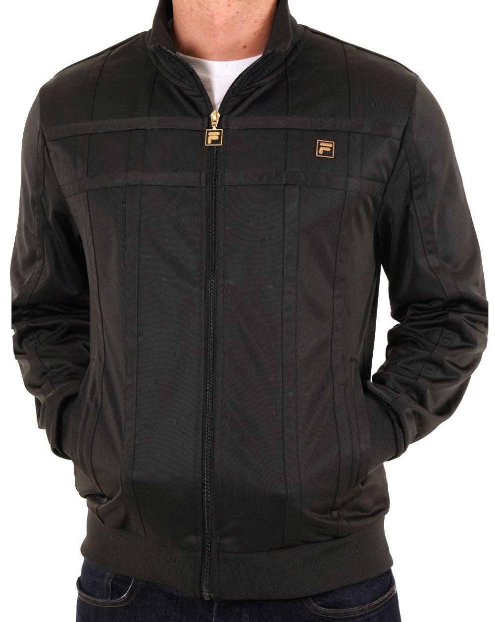 Fila Gold – Bode – Trainingsjacke in Schwarz