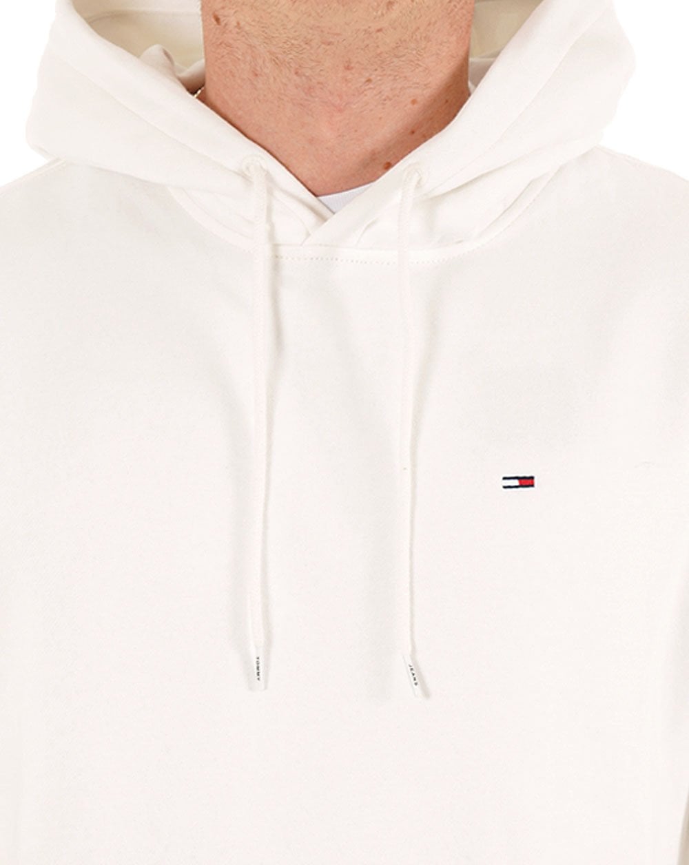 Tommy Jeans Kapuzenjacke mit Flaggen-Patch, Ecru