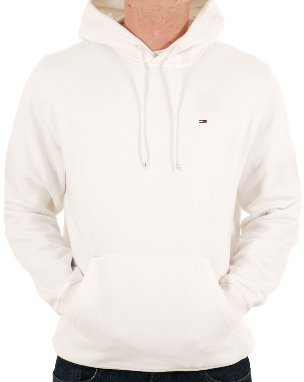 Tommy Jeans Kapuzenjacke mit Flaggen-Patch, Ecru