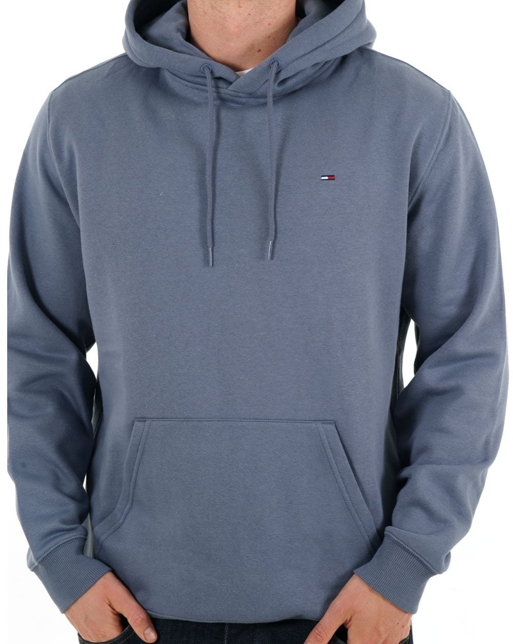 Tommy Jeans Kapuzenpullover mit Flaggenaufnäher, Blau