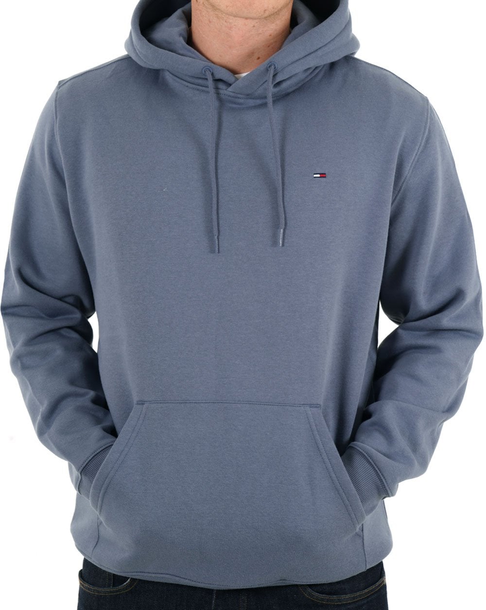 Tommy Jeans Kapuzenpullover mit Flaggenaufnäher, Blau
