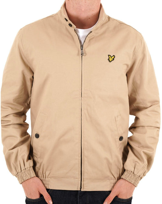 Lyle And Scott Lyle And Scott – Harrington-Jacke mit kariertem Futter in Stein