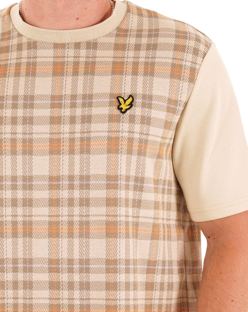 Lyle &amp; Scott Spring Tartan T-Shirt Sand