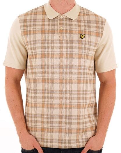 Lyle &amp; Scott Spring Tartan Poloshirt Sand