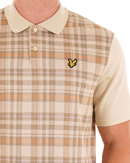 Lyle &amp; Scott Spring Tartan Poloshirt Sand