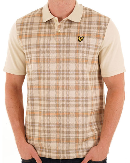 Lyle &amp; Scott Spring Tartan Poloshirt Sand