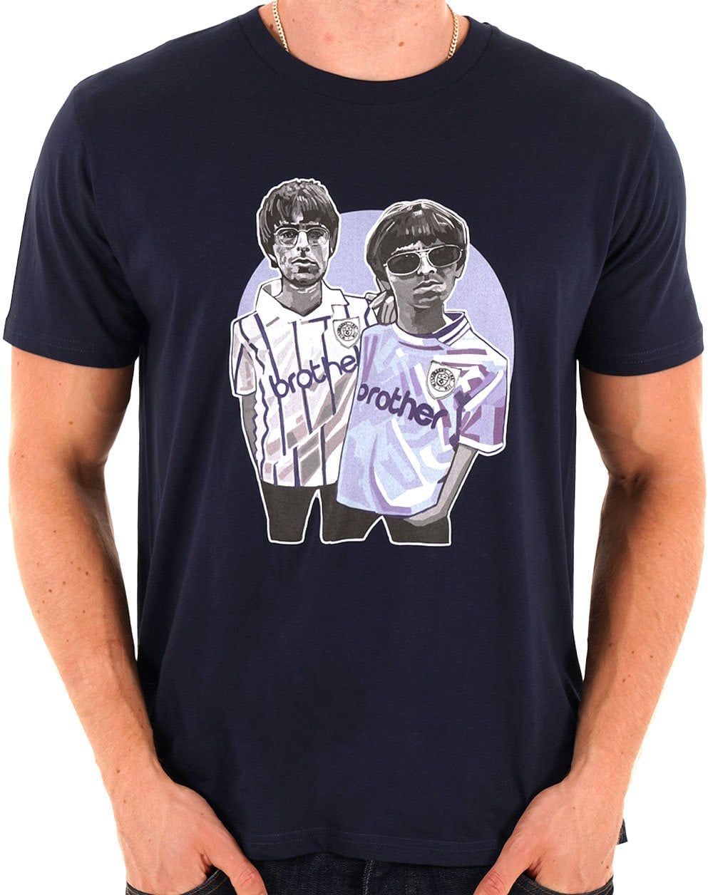 MINTY Brothers T-Shirt Marineblau