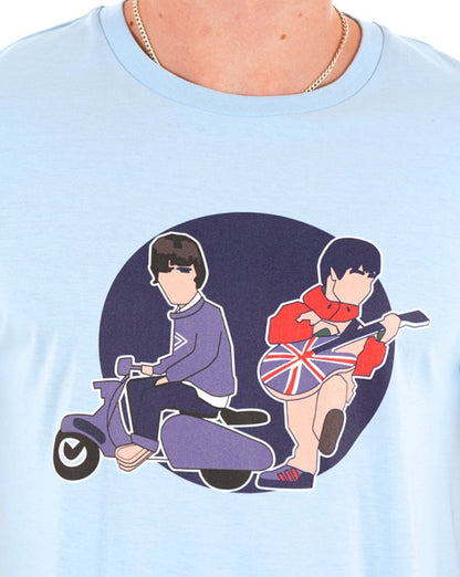 MINTY Rock &amp; Roll Stars T-Shirt Himmelblau