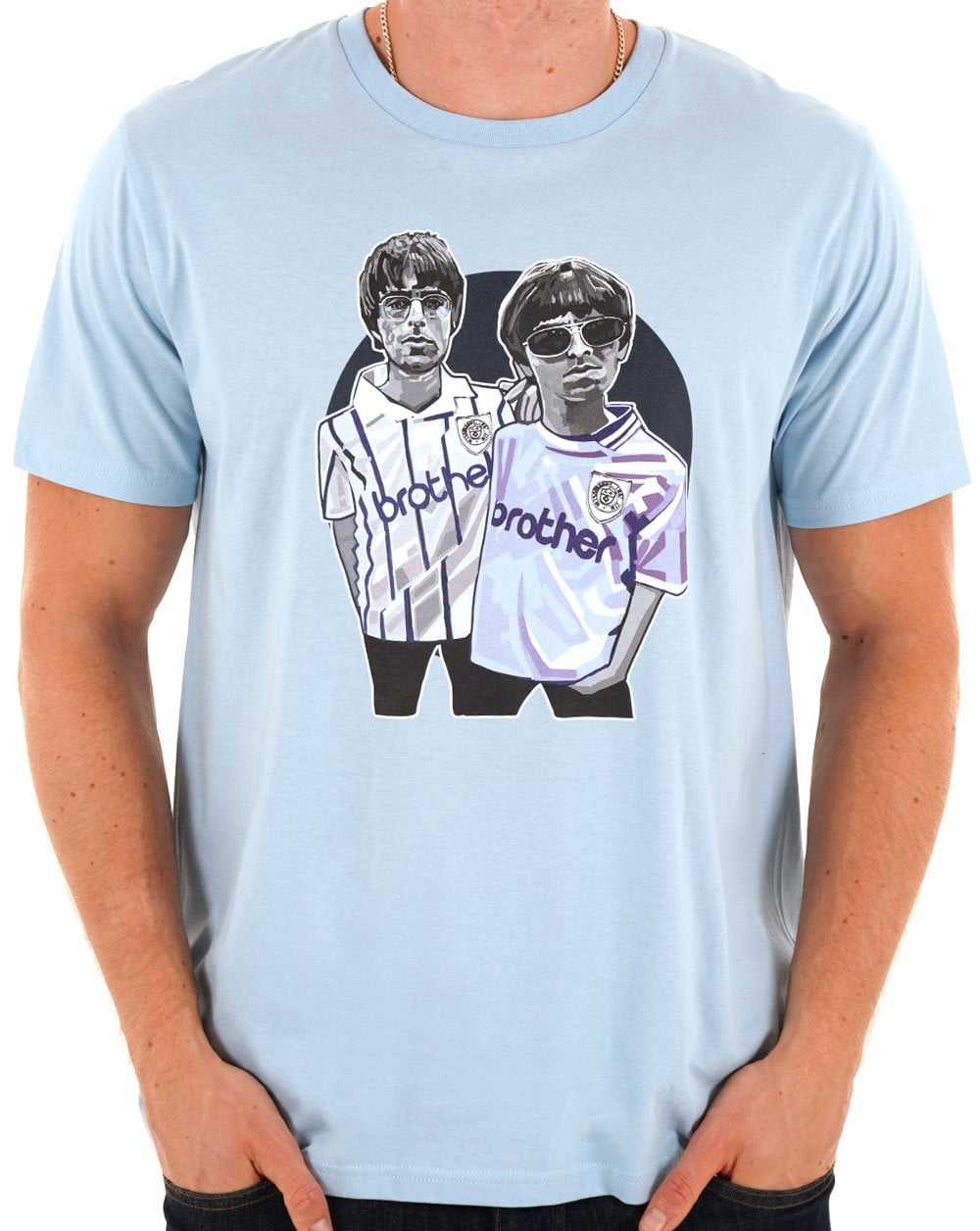 MINTY Brothers T-Shirt Himmelblau